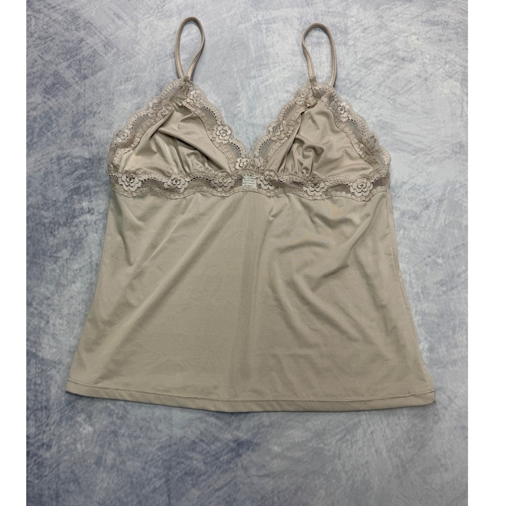 vtg y2k Lace Trim Camisole Cami Babydoll Top womens sz XL fairycore fairy grunge